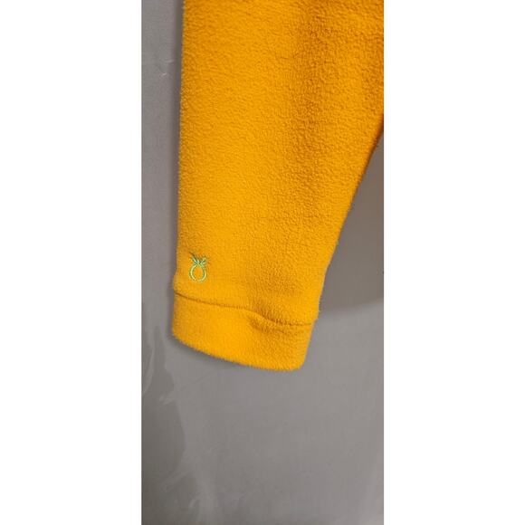 Dudley Stephens fleece turtleneck, bright yellow, size M - Picture 2 of 5